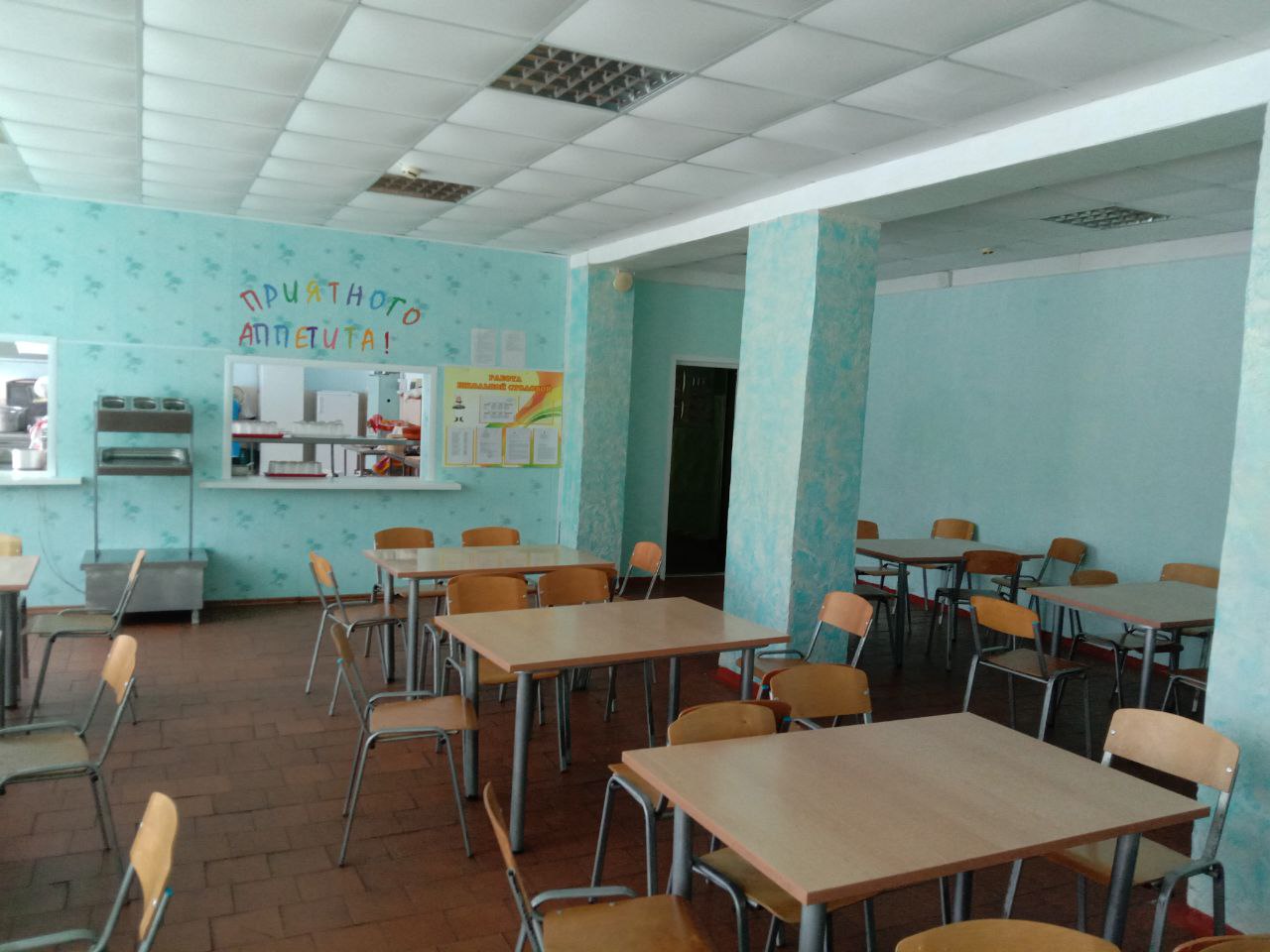 Столовая МБОУ СОШ д. Кубань.